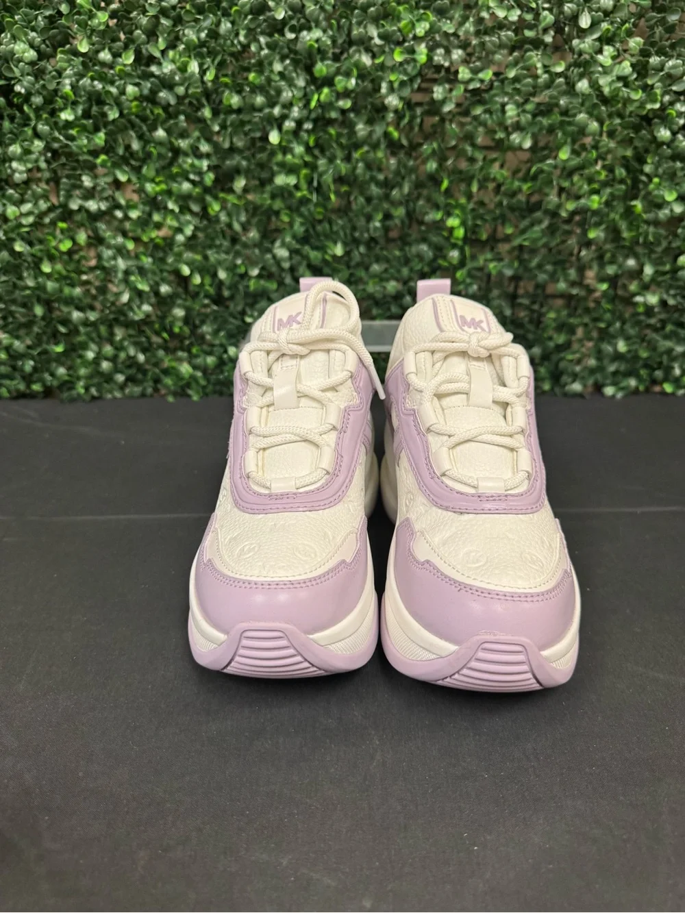 Michael Kors Olympia Mixed-Media Trainer - W5.5 - Picture 3 of 8